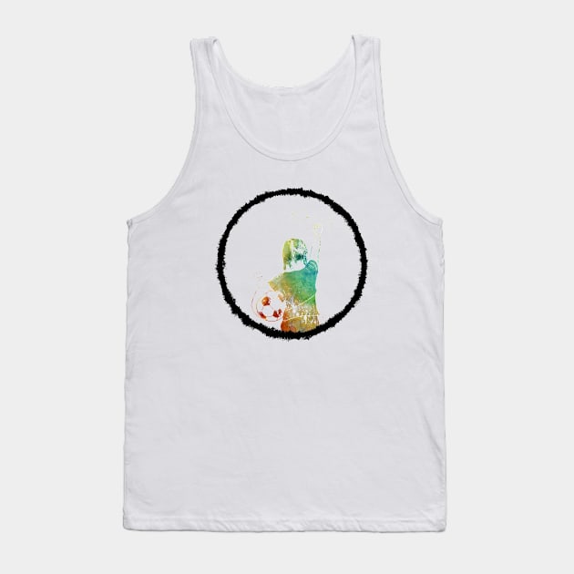 Soccer Player Tank Top by erzebeth